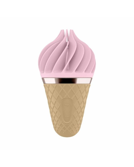 Мороженка спінатор Satisfyer Lay-On - Sweet Treat Pink/Brown, 10 режимів роботи, водонепроникна Мороженка спінатор Satisfyer Lay-On - Sweet Treat Pink/Brown, 10 режимів роботи, водонепроникна