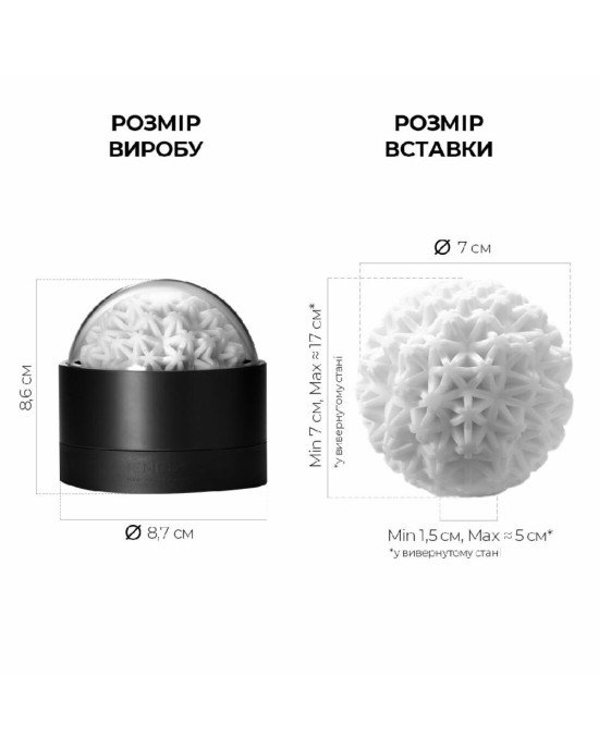 Мастурбатор Tenga Geo Coral, новий матеріал, об’ємні зірки, новий ступінь розвитку Tenga Egg
