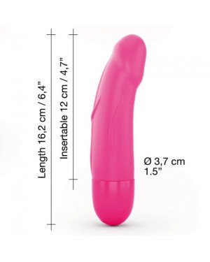 Вібратор Dorcel Real Vibration S Magenta 2.0, діаметр 3,7см, перезаряджається, для точки G