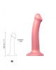 Насадка для страпону Strap-On-Me Mono Density Dildo Rose M, діам. 3,3 см, одношаровий силікон, гнучк Насадка для страпону Strap-On-Me Mono Density Dildo Rose M, діам. 3,3 см, одношаровий силікон, гнучк