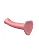 Насадка для страпону Strap-On-Me Mono Density Dildo Rose M, діам. 3,3 см, одношаровий силікон, гнучк Насадка для страпону Strap-On-Me Mono Density Dildo Rose M, діам. 3,3 см, одношаровий силікон, гнучк