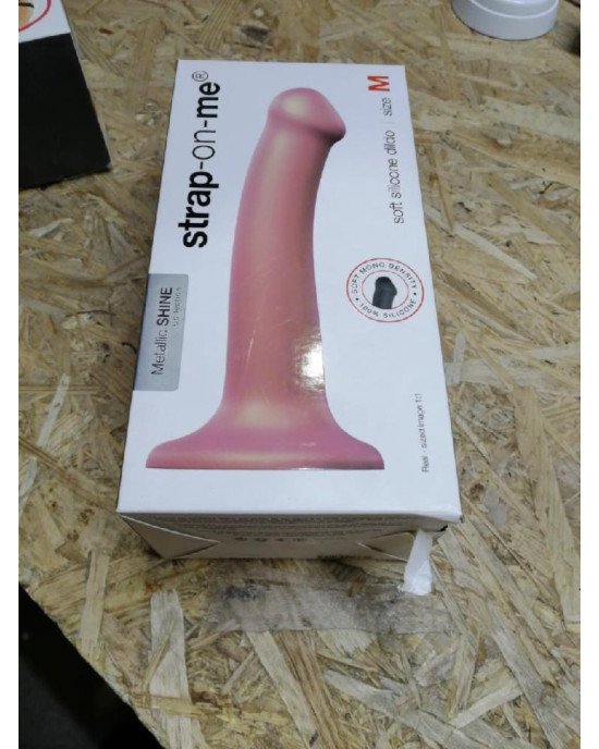 Насадка для страпону Strap-On-Me Mono Density Dildo Rose M (м'ята упаковка!!!)