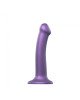 Насадка для страпону Strap-On-Me Mono Density Dildo Violet M, діам. 3,3 см, одношаровий силікон, гну Насадка для страпону Strap-On-Me Mono Density Dildo Violet M, діам. 3,3 см, одношаровий силікон, гну