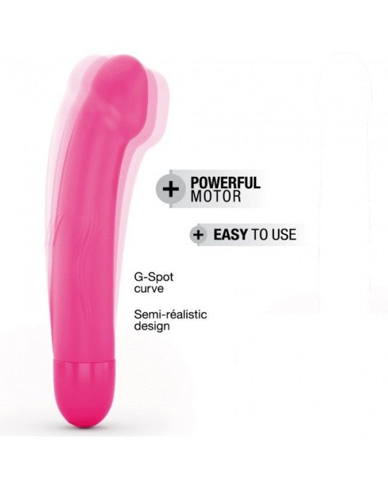 Вібратор Dorcel Real Vibration M Magenta 2.0, діаметр 3,7см, перезаряджається, для точки G, водостій Вібратор Dorcel Real Vibration M Magenta 2.0, діаметр 3,7см, перезаряджається, для точки G, водостій