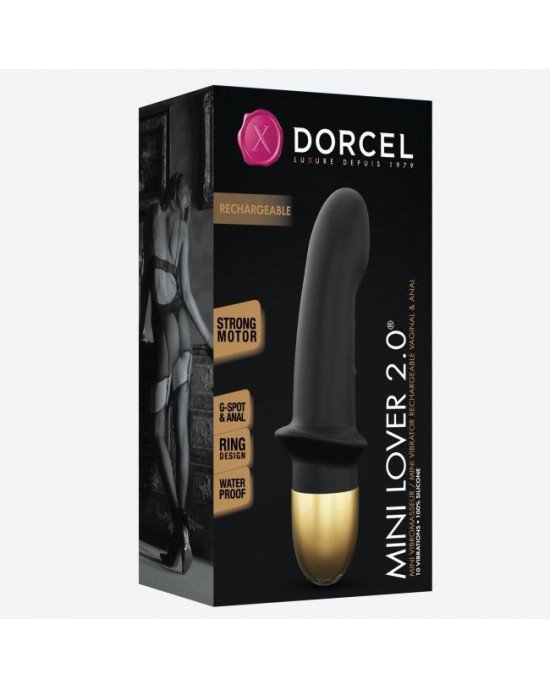 Вібратор Dorcel Mini Lover Black 2.0 перезаряджається, для точки G і масажу простати Вібратор Dorcel Mini Lover Black 2.0 перезаряджається, для точки G і масажу простати