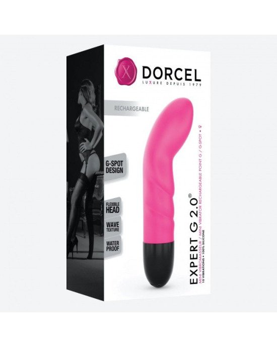 Вібратор Dorcel Expert G 2.0 Magenta для точки G, що перезаряджається Вібратор Dorcel Expert G 2.0 Magenta для точки G, що перезаряджається