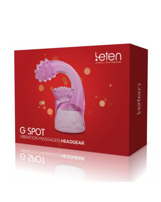 Насадка для вібромасажера Leten G SPOT HEADGEAR - 3 (40 x 82 мм) Насадка для вібромасажера Leten G SPOT HEADGEAR - 3 (40 x 82 мм)