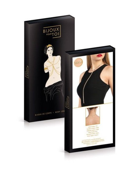 Кольє зі стразами Bijoux Pour Toi - Audrey Gold Кольє зі стразами Bijoux Pour Toi - Audrey Gold