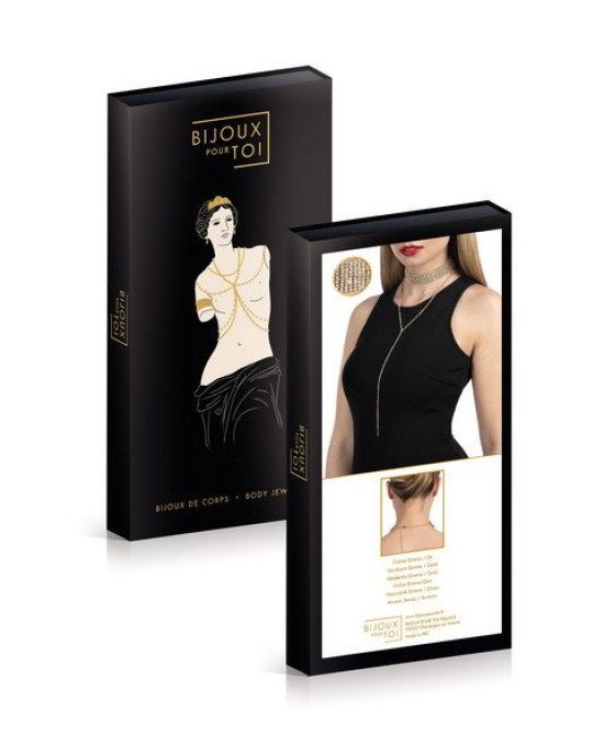 Кольє зі стразами Bijoux Pour Toi - Emma Gold Кольє зі стразами Bijoux Pour Toi - Emma Gold