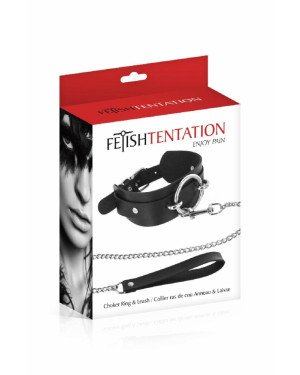 Нашийник з повідцем Fetish Tentation Ring and Leash