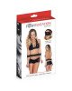 Фіксатор для талії і рук Fetish Tentation Waist and Wrist Straps з маскою на очі Фіксатор для талії і рук Fetish Tentation Waist and Wrist Straps з маскою на очі