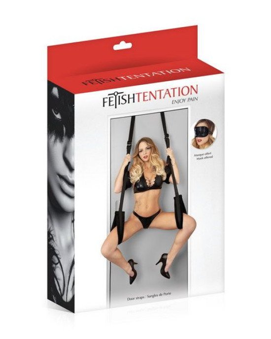 Секс-гойдалка на двері Fetish Tentation Door Straps з маскою на очі Секс-гойдалка на двері Fetish Tentation Door Straps з маскою на очі