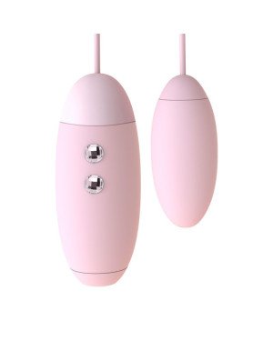 Вакуумний стимулятор з віброяйцем 2-в-1 KisToy Miss VV Pink