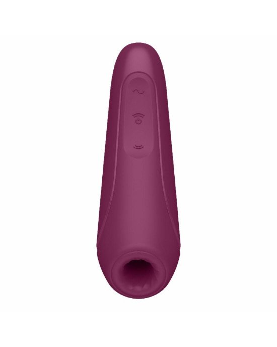 Вакуумний кліторальний стимулятор Satisfyer Curvy 1+ Rose Red з керуванням через інтернет