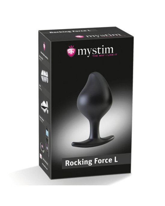 Силіконова анальна пробка Mystim Rocking Force L для електростимулятора, діаметр 4,7 см Силіконова анальна пробка Mystim Rocking Force L для електростимулятора, діаметр 4,7 см