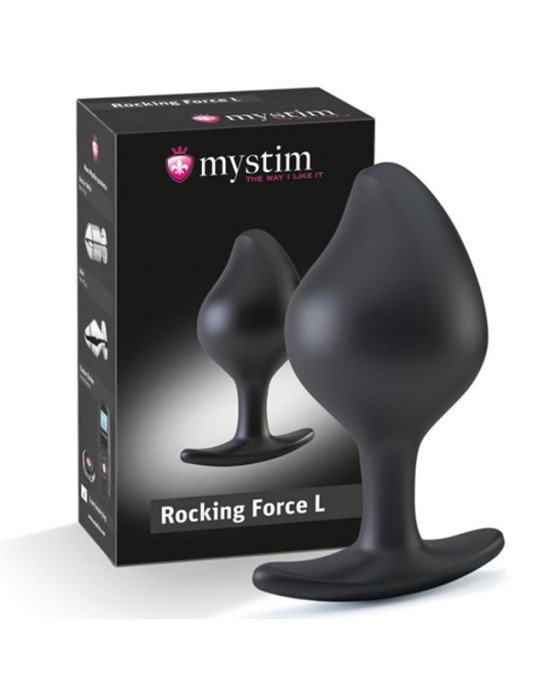 Силіконова анальна пробка Mystim Rocking Force L для електростимулятора, діаметр 4,7 см Силіконова анальна пробка Mystim Rocking Force L для електростимулятора, діаметр 4,7 см