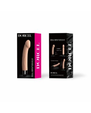 Вібратор Dorcel Real Vibration M Flesh 2.0, діаметр 3,7см, перезаряджається, для точки G Вібратор Dorcel Real Vibration M Flesh 2.0, діаметр 3,7см, перезаряджається, для точки G