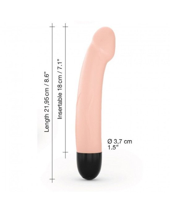 Вібратор Dorcel Real Vibration M Flesh 2.0, діаметр 3,7см, перезаряджається, для точки G Вібратор Dorcel Real Vibration M Flesh 2.0, діаметр 3,7см, перезаряджається, для точки G