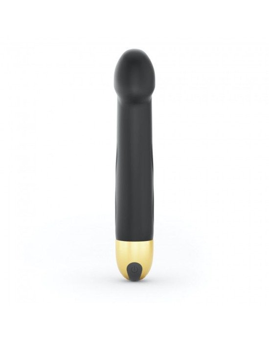 Вібратор Dorcel Real Vibration M Gold 2.0, діаметр 3,7см, перезаряджається, для точки G