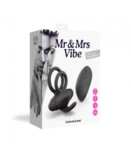 Ерекційне віброкільце Love To Love Mr & Mrs VIBE з пультом д/к Ерекційне віброкільце Love To Love Mr & Mrs VIBE з пультом д/к