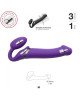 Безремінний страпон з вібрацією Strap-On-Me Vibrating Violet M, діаметр 3,3 см, пульт ДК, регульован Безремінний страпон з вібрацією Strap-On-Me Vibrating Violet M, діаметр 3,3 см, пульт ДК, регульован