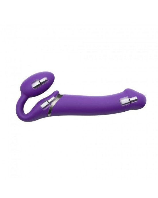 Безремінний страпон з вібрацією Strap-On-Me Vibrating Violet L, діам. 3,7 см, пульт ДК, регульований Безремінний страпон з вібрацією Strap-On-Me Vibrating Violet L, діам. 3,7 см, пульт ДК, регульований