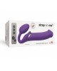 Безремінний страпон з вібрацією Strap-On-Me Vibrating Violet XL, діам. 4,5 см, пульт ДК, регульовани Безремінний страпон з вібрацією Strap-On-Me Vibrating Violet XL, діам. 4,5 см, пульт ДК, регульовани