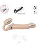 Безремінний страпон з вібрацією Strap-On-Me Vibrating Flesh L, діаметр 3,7 см, пульт ДК, регульовани Безремінний страпон з вібрацією Strap-On-Me Vibrating Flesh L, діаметр 3,7 см, пульт ДК, регульовани