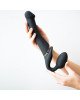 Безремінний страпон з вібрацією Strap-On-Me Vibrating Black L, діаметр 3,7см, пульт ДК, регульований Безремінний страпон з вібрацією Strap-On-Me Vibrating Black L, діаметр 3,7см, пульт ДК, регульований