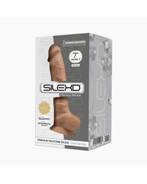 Фалоімітатор SilexD Johnny Caramel (MODEL 1 size 7in), двошаровий, силікон + Silexpan, діаметр 3,8см Фалоімітатор SilexD Johnny Caramel (MODEL 1 size 7in), двошаровий, силікон + Silexpan, діаметр 3,8см