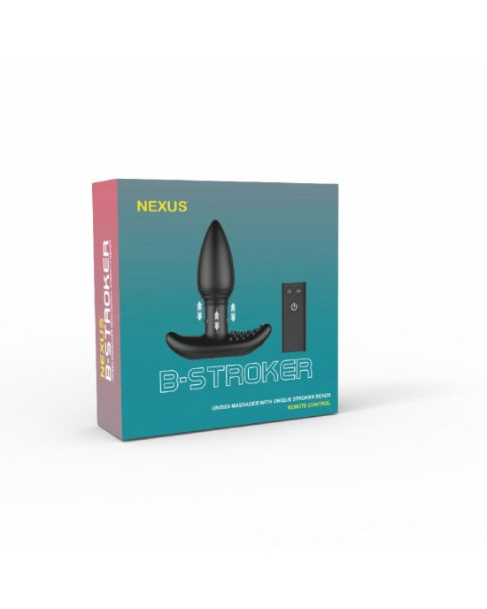 Анальна вібропробка Nexus B-stroker з масажними намистинами на ніжці з пультом Д/КУ Анальна вібропробка Nexus B-stroker з масажними намистинами на ніжці з пультом Д/КУ