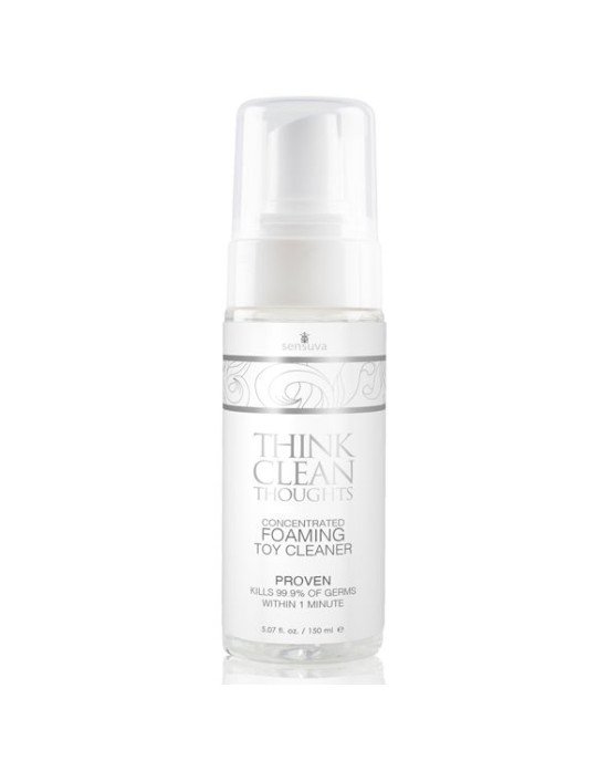Концентрована очищувальна пінка для іграшок Sensuva Think Clean Thoughts Foaming 150 мл Концентрована очищувальна пінка для іграшок Sensuva Think Clean Thoughts Foaming 150 мл