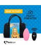 Вібратор в трусики FeelzToys Panty Vibrator Pink з пультом дистанційного керування, 6 режимів роботи