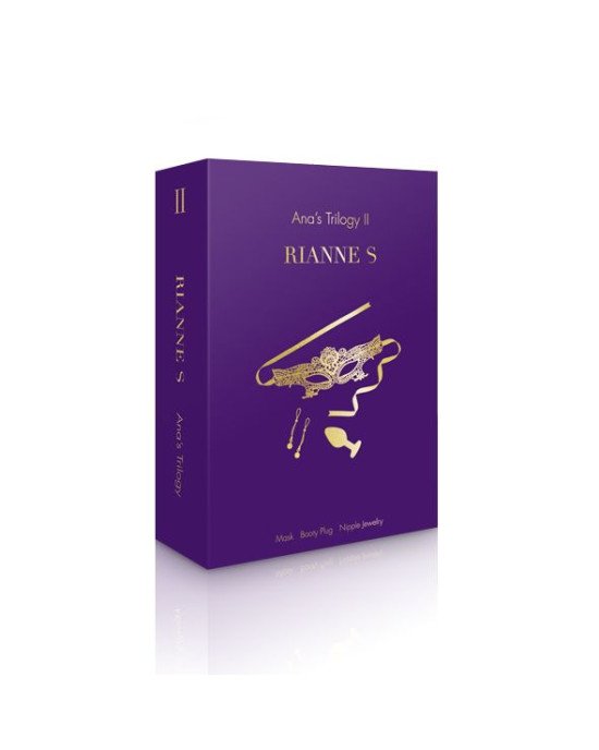 Романтичний подарунковий набір RIANNE S Ana's Trilogy Set II: силіконова анальна пробка 2,7 см, ласо Романтичний подарунковий набір RIANNE S Ana's Trilogy Set II: силіконова анальна пробка 2,7 см, ласо