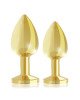 Набір металевих анальних пробок із кристалом RIANNE S – Booty Plug Luxury Set, діаметр 3 та 3,5 см Набір металевих анальних пробок із кристалом RIANNE S – Booty Plug Luxury Set, діаметр 3 та 3,5 см