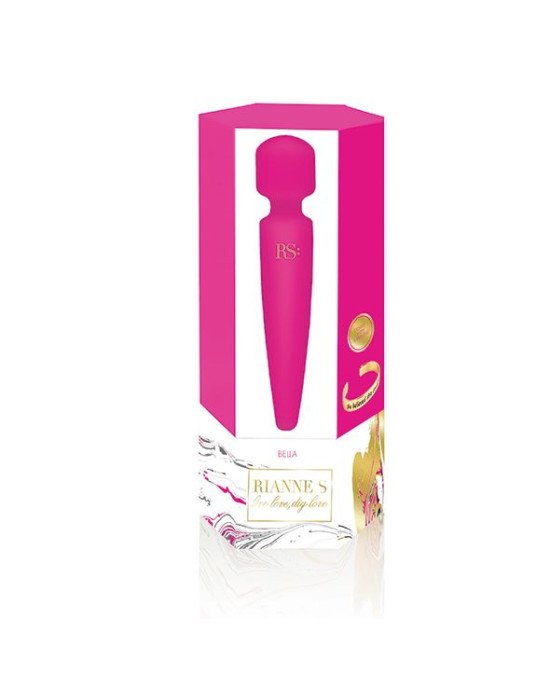 Вібромасажер Rianne S: Bella Mini Wand Rose, 10 режимів роботи, медичний силікон, подарункове пакова Вібромасажер Rianne S: Bella Mini Wand Rose, 10 режимів роботи, медичний силікон, подарункове пакова