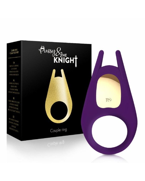 Ерекційне віброкільце Rianne S: The Pussy & The Knight Couple Ring, 10 режимів роботи, мед силікон Ерекційне віброкільце Rianne S: The Pussy & The Knight Couple Ring, 10 режимів роботи, мед силікон