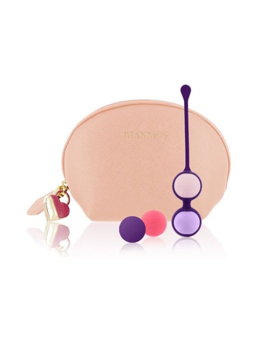 Набір вагінальних кульок Rianne S: Pussy Playballs Nude, вага 15г, 25г, 35г, 55г, монолітні, космети Набір вагінальних кульок Rianne S: Pussy Playballs Nude, вага 15г, 25г, 35г, 55г, монолітні, космети
