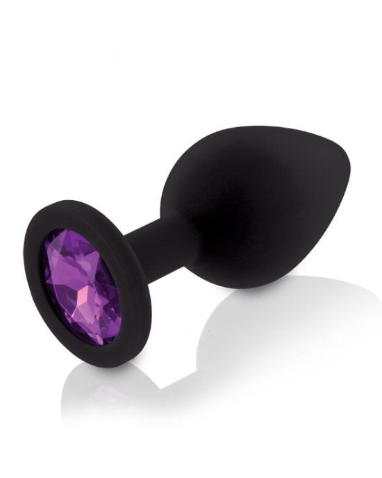 Набір силіконових анальних пробок із кристалом Rianne S: Booty Plug Set Black, діаметр 2,7см, 3,5см, Набір силіконових анальних пробок із кристалом Rianne S: Booty Plug Set Black, діаметр 2,7см, 3,5см,
