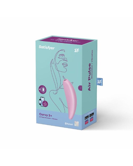 Вакуумний кліторальний стимулятор Satisfyer Curvy 3+ Вакуумний кліторальний стимулятор Satisfyer Curvy 3+