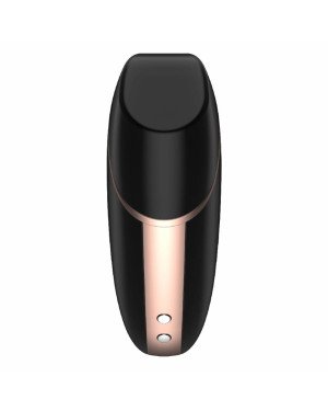 Вакуумний кліторальний стимулятор Satisfyer Love Triangle Black з керуванням через інтернет Вакуумний кліторальний стимулятор Satisfyer Love Triangle Black з керуванням через інтернет