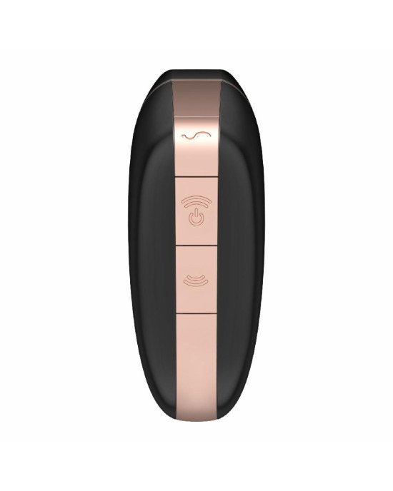 Вакуумний кліторальний стимулятор Satisfyer Love Triangle Black з керуванням через інтернет