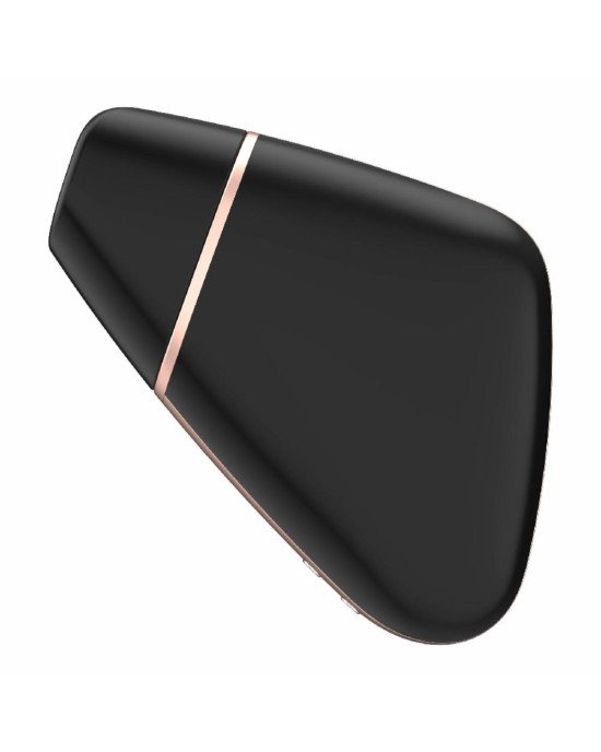 Вакуумний кліторальний стимулятор Satisfyer Love Triangle Black з керуванням через інтернет