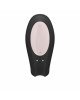 Смарт-вібратор для пар Satisfyer Double Joy Black із широким кліторальним стимулятором Смарт-вібратор для пар Satisfyer Double Joy Black із широким кліторальним стимулятором