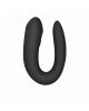 Смарт-вібратор для пар Satisfyer Double Joy Black із широким кліторальним стимулятором Смарт-вібратор для пар Satisfyer Double Joy Black із широким кліторальним стимулятором