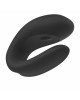 Смарт-вібратор для пар Satisfyer Double Joy Black із широким кліторальним стимулятором Смарт-вібратор для пар Satisfyer Double Joy Black із широким кліторальним стимулятором