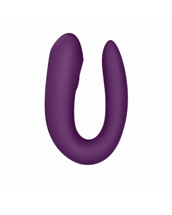 Смарт-вібратор для пар Satisfyer Double Joy Violet із широким кліторальним стимулятором Смарт-вібратор для пар Satisfyer Double Joy Violet із широким кліторальним стимулятором