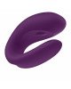 Смарт-вібратор для пар Satisfyer Double Joy Violet із широким кліторальним стимулятором Смарт-вібратор для пар Satisfyer Double Joy Violet із широким кліторальним стимулятором