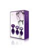 Набір силіконових анальних пробок із кристалом Rianne S: Booty Plug Set Purple, діаметр 2,7см, 3,5см Набір силіконових анальних пробок із кристалом Rianne S: Booty Plug Set Purple, діаметр 2,7см, 3,5см