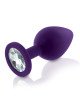 Набір силіконових анальних пробок із кристалом Rianne S: Booty Plug Set Purple, діаметр 2,7см, 3,5см Набір силіконових анальних пробок із кристалом Rianne S: Booty Plug Set Purple, діаметр 2,7см, 3,5см